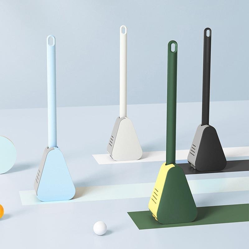 Silly - Triangular Toilet Brush with TPR Bristles for Deep Cleaning Loo 0