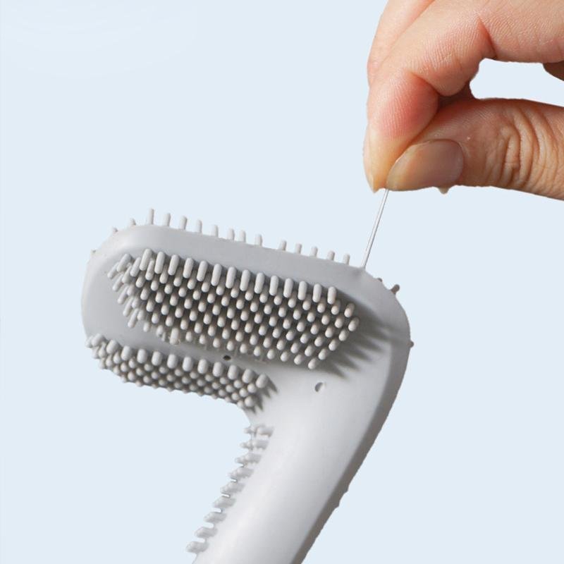 Silly - Triangular Toilet Brush with TPR Bristles for Deep Cleaning Loo 2