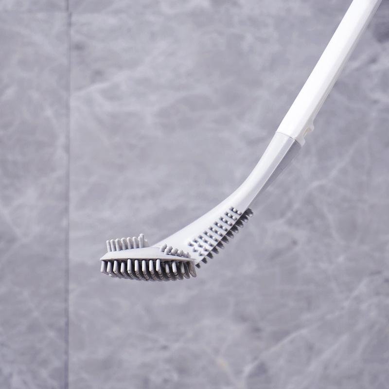 Silly - Triangular Toilet Brush with TPR Bristles for Deep Cleaning Loo 6