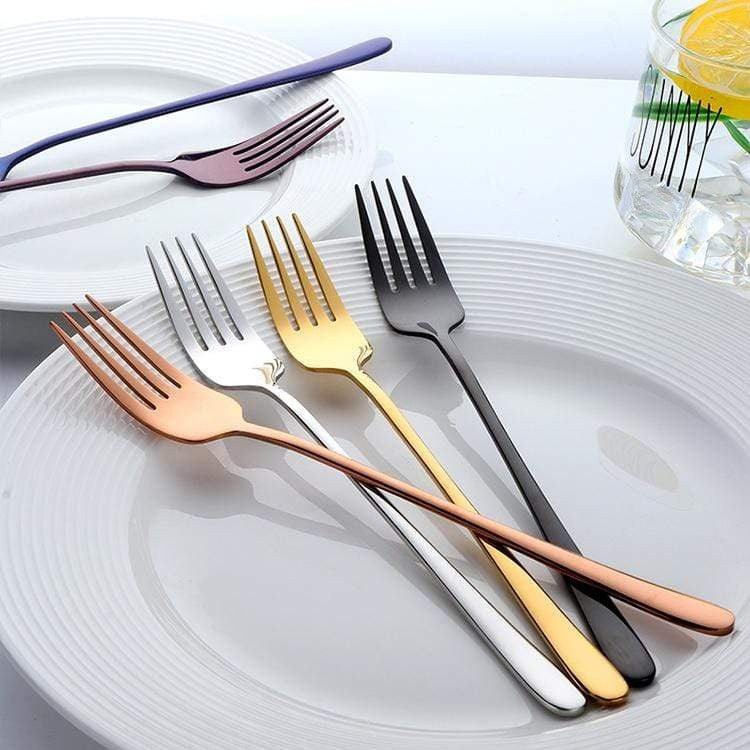 Silvéra – Elegant Dining Fork, Durable Plated Stainless Steel Utensil 1