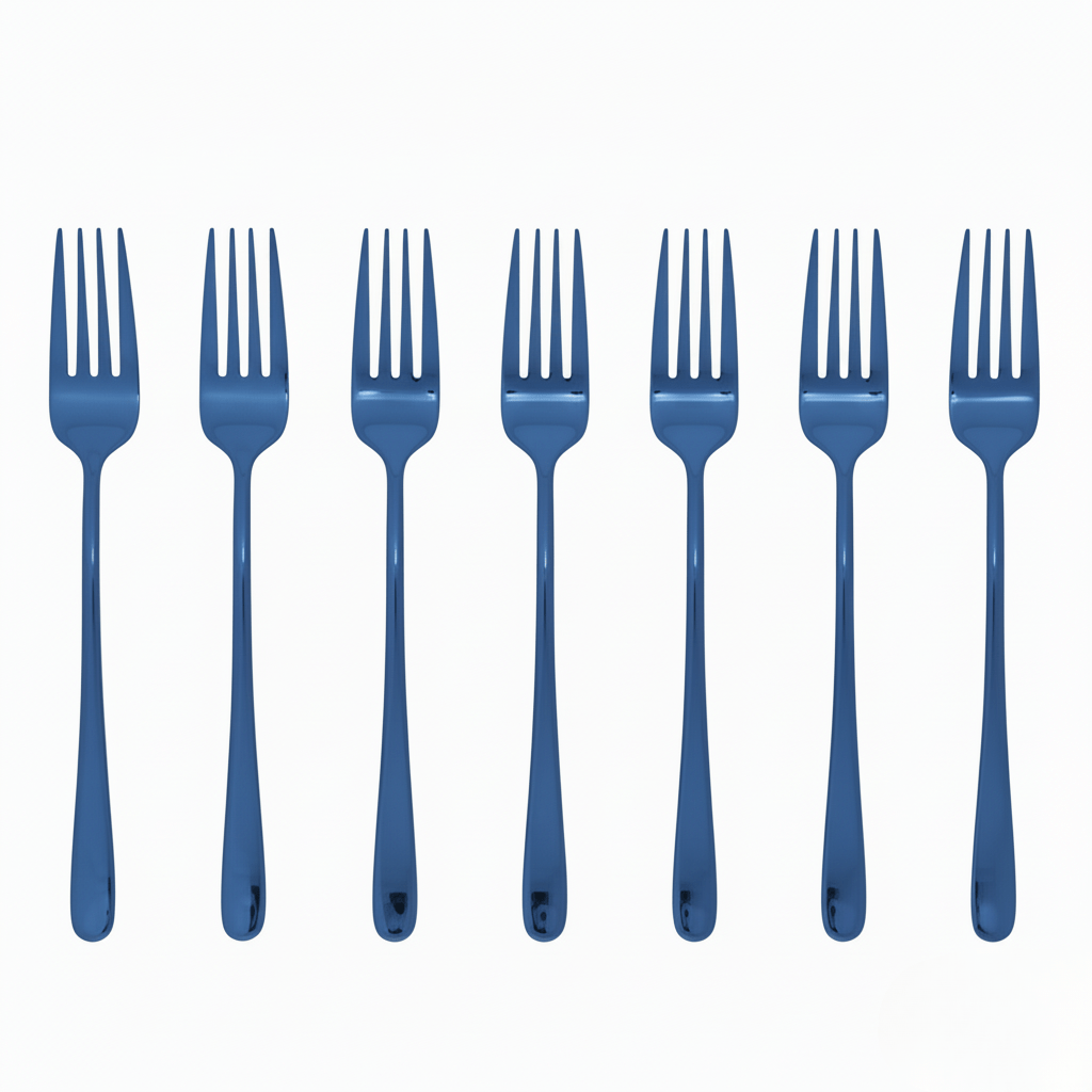 Silvéra – Elegant Dining Fork, Durable Plated Stainless Steel Utensil 10