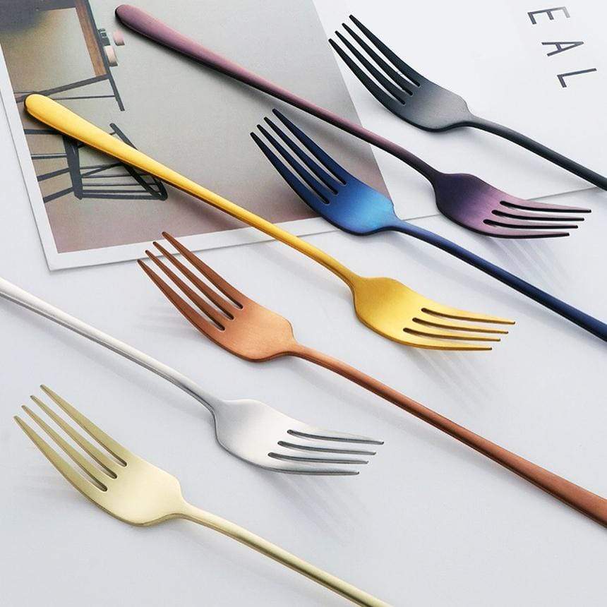 Silvéra – Elegant Dining Fork, Durable Plated Stainless Steel Utensil 3