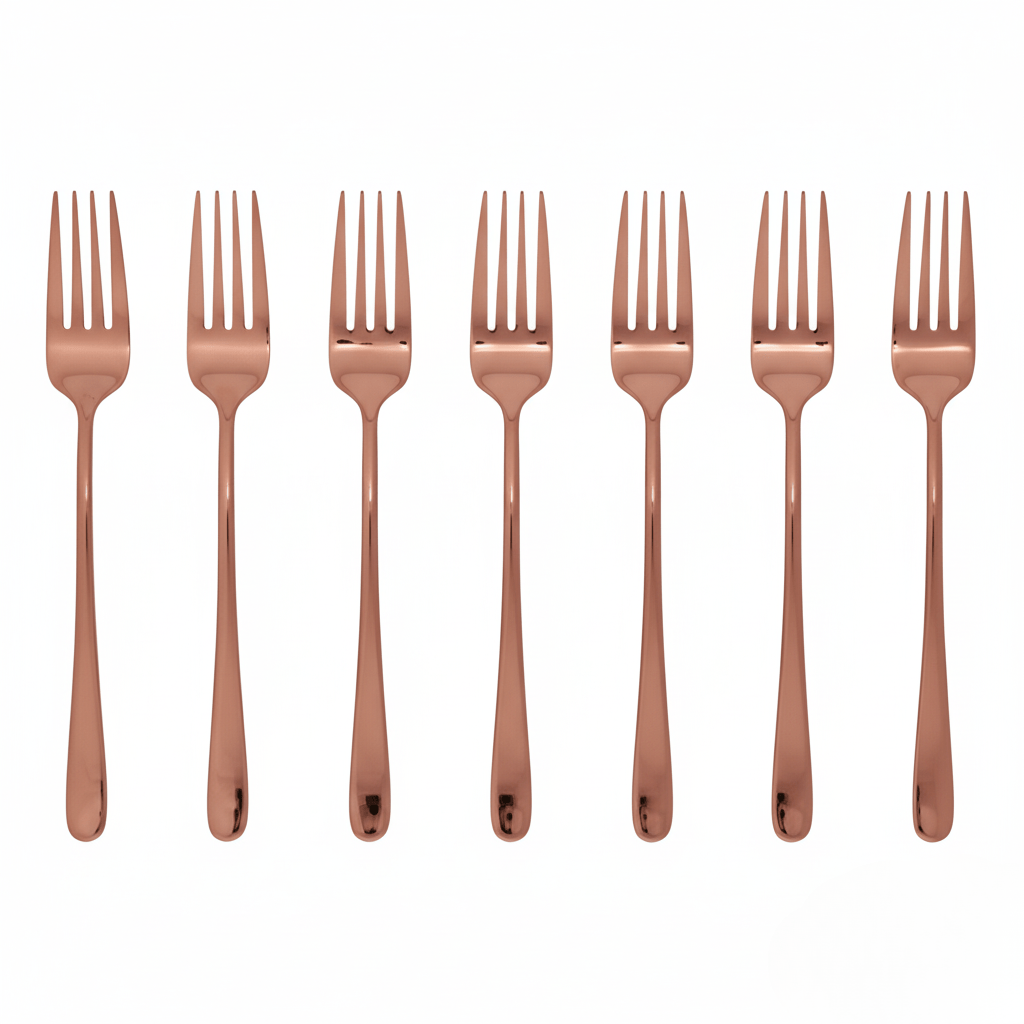 Silvéra – Elegant Dining Fork, Durable Plated Stainless Steel Utensil 7