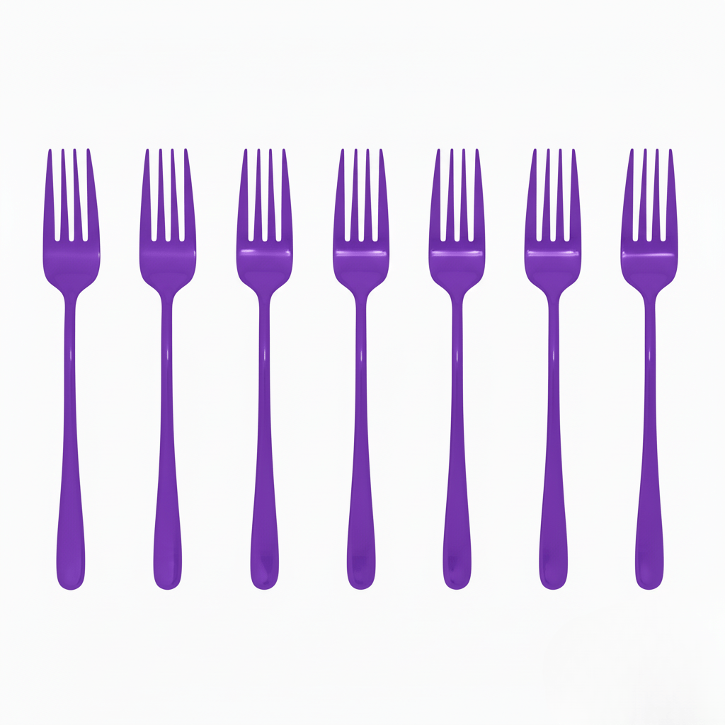 Silvéra – Elegant Dining Fork, Durable Plated Stainless Steel Utensil 9
