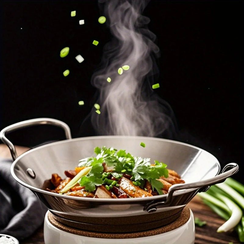 SizzleServe – Flat Stainless Steel Pan with Dual Fry Trays 3
