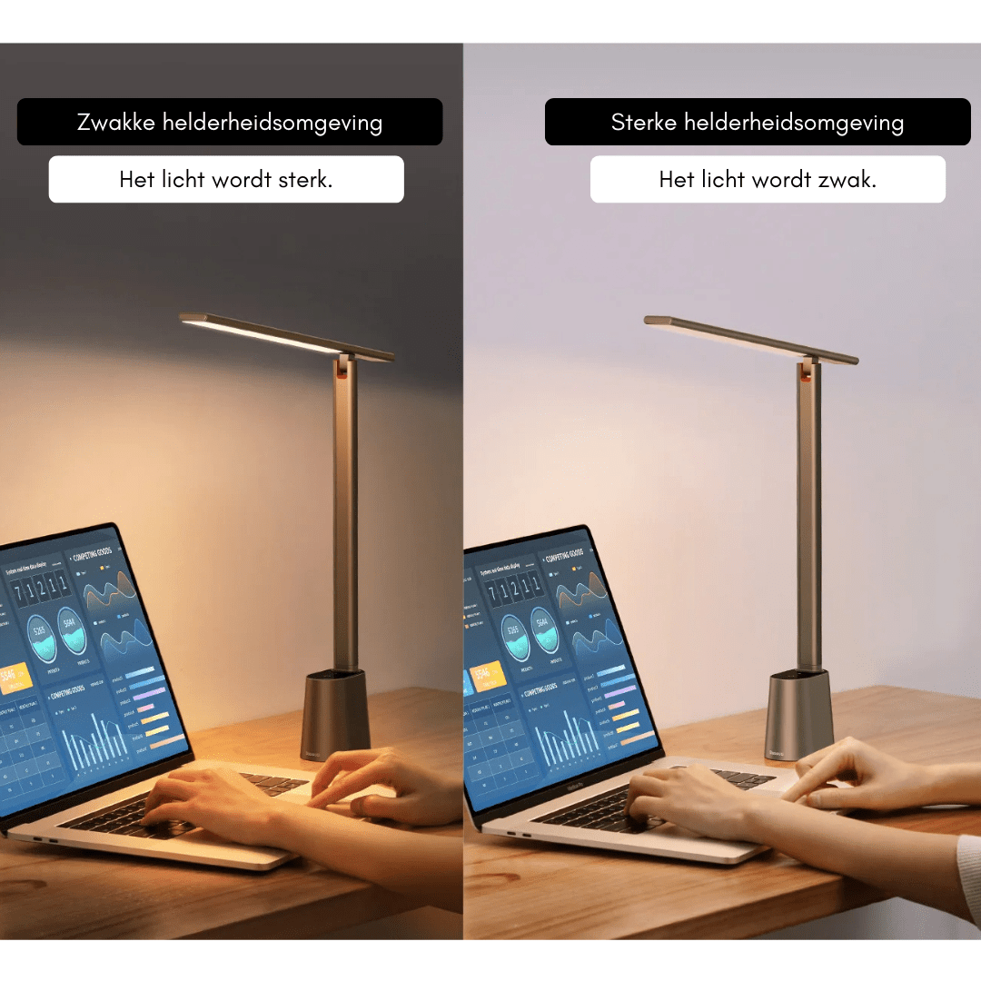 Smart LED Desk Lamp - Dimmable, Rechargeable, Compact & Foldable Design 6