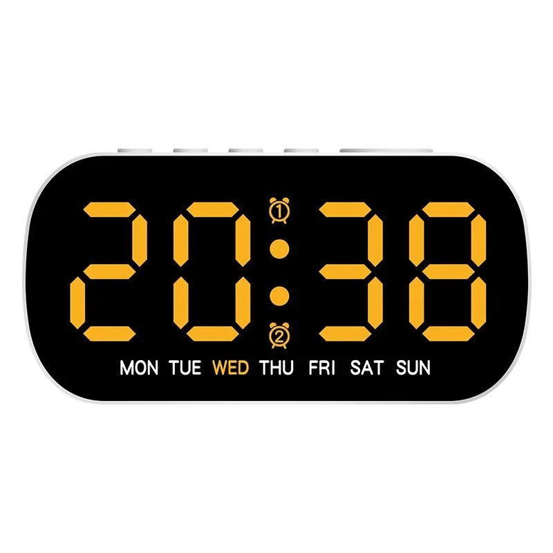 Smart LED Digital Alarm Clock with Dual Alarm, Temperature & Date Display 10