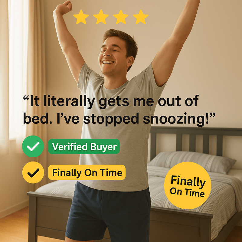 Smart Rug Alarm Clock - Soft Carpet Design for Heavy Sleepers with Vibration 5