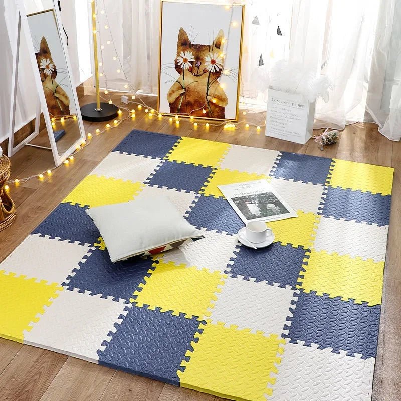 KIDDOREST – Baby Play Mat with 12 Interlocking Pieces and Shock-Absorbing Padding