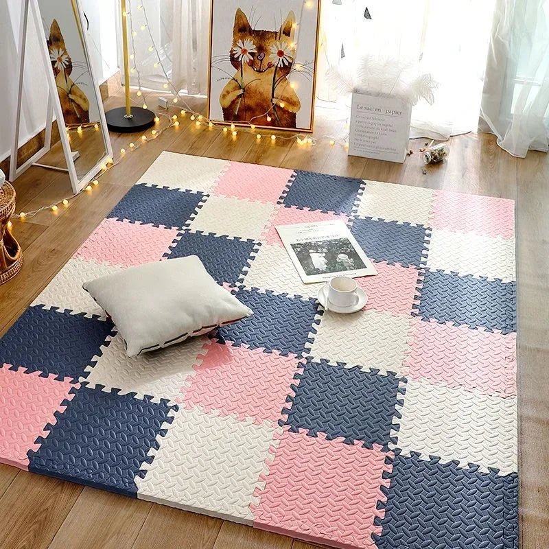 KIDDOREST – Baby Play Mat with 12 Interlocking Pieces and Shock-Absorbing Padding
