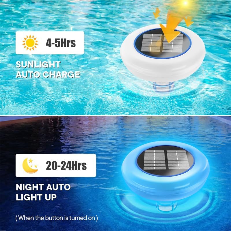 Solar Pool Ionizer with 7-Color LED – Eco-Friendly Water Purification for Pools