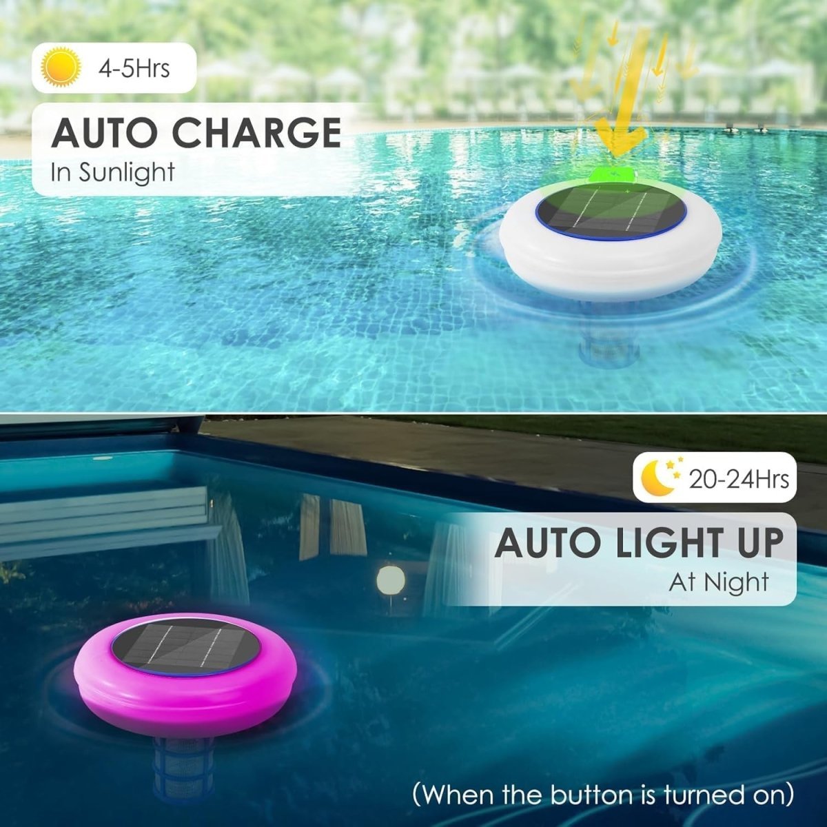 Solar Pool Ionizer with 7-Color LED – Eco-Friendly Water Purification for Pools