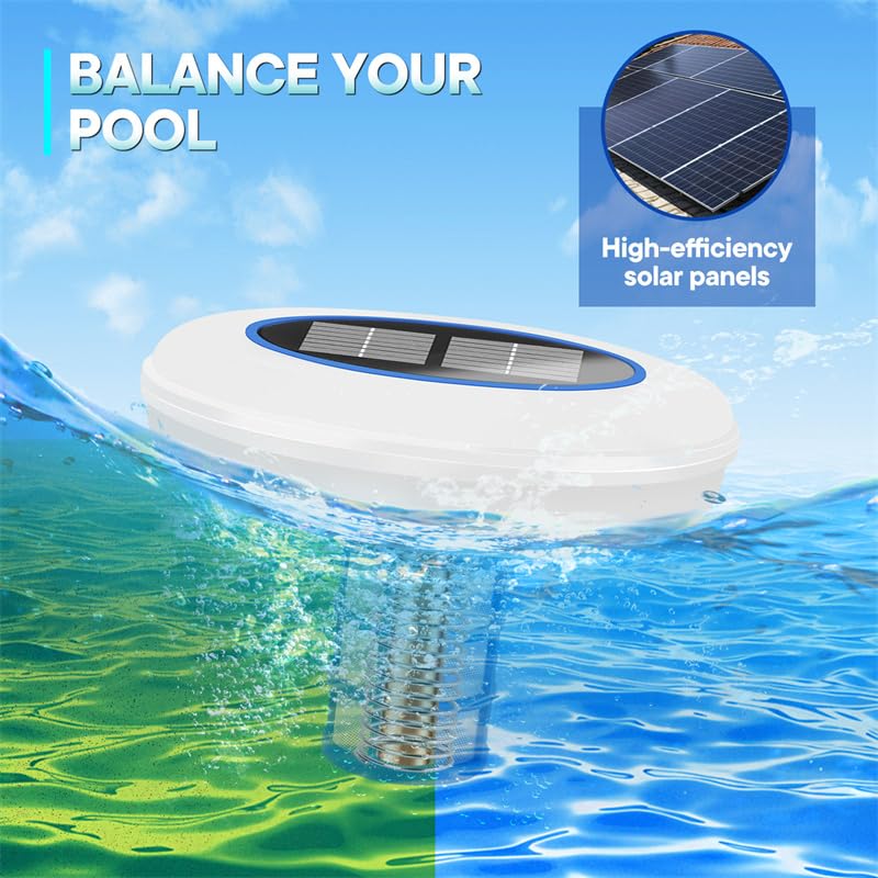 Solar Pool Ionizer with 7-Color LED – Eco-Friendly Water Purification for Pools