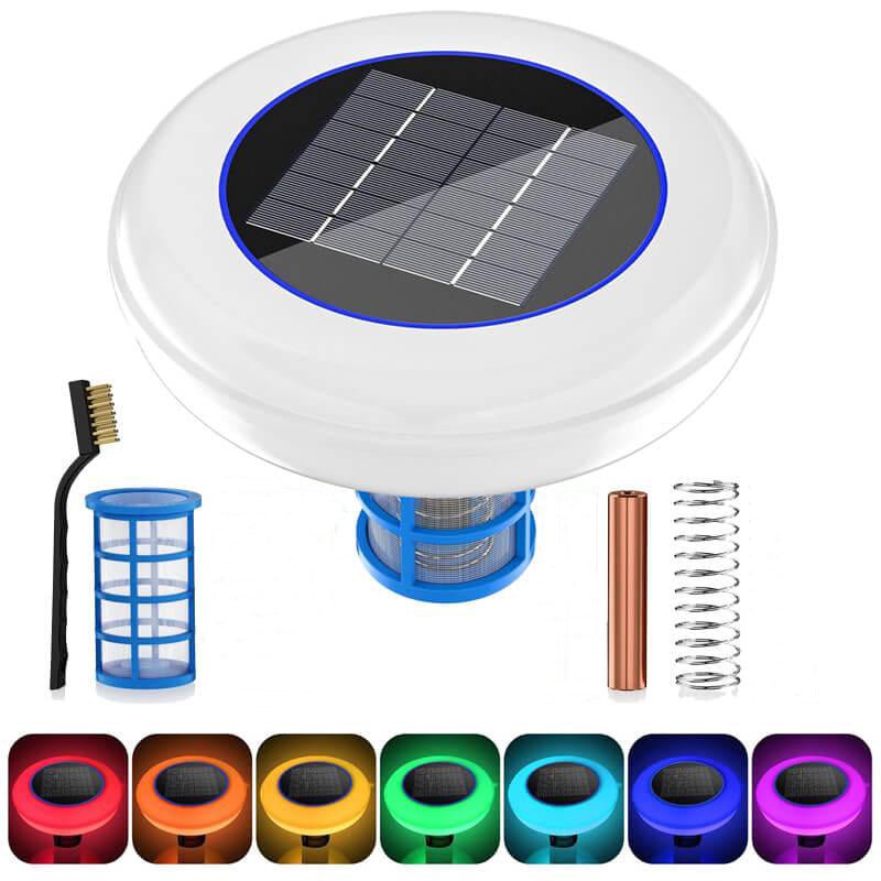 Solar Pool Ionizer with 7-Color LED – Eco-Friendly Water Purification for Pools