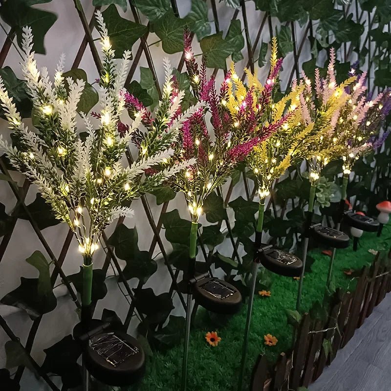 Solar LED Lavender Garden Lights - Eco-Friendly, Weatherproof Outdoor Décor 2