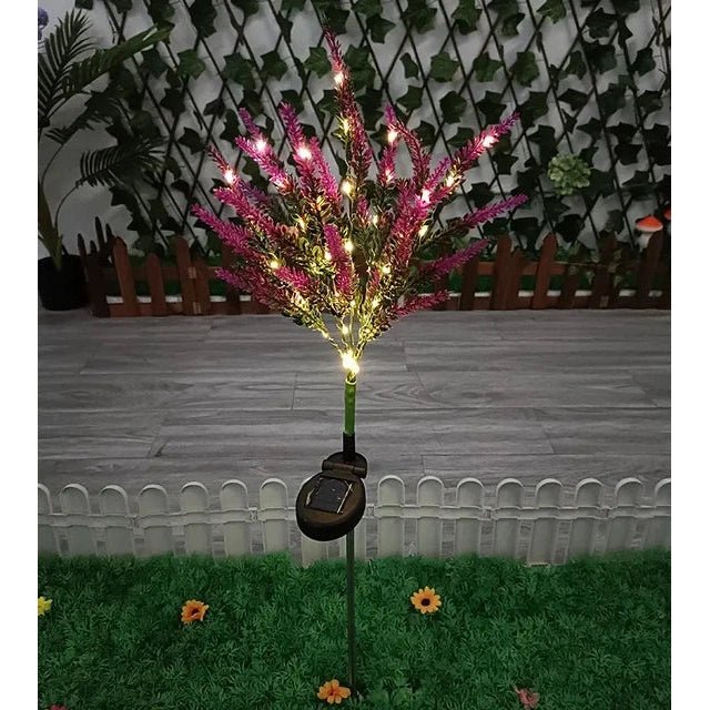 Solar LED Lavender Garden Lights - Eco-Friendly, Weatherproof Outdoor Décor 4