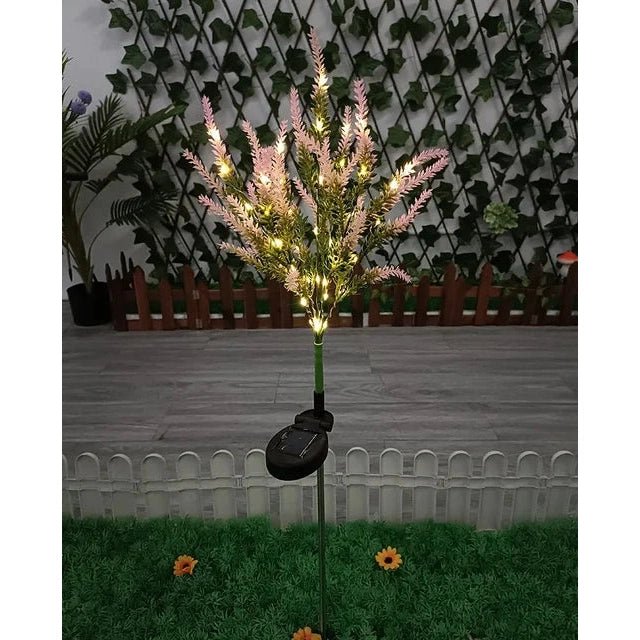 Solar LED Lavender Garden Lights - Eco-Friendly, Weatherproof Outdoor Décor 7