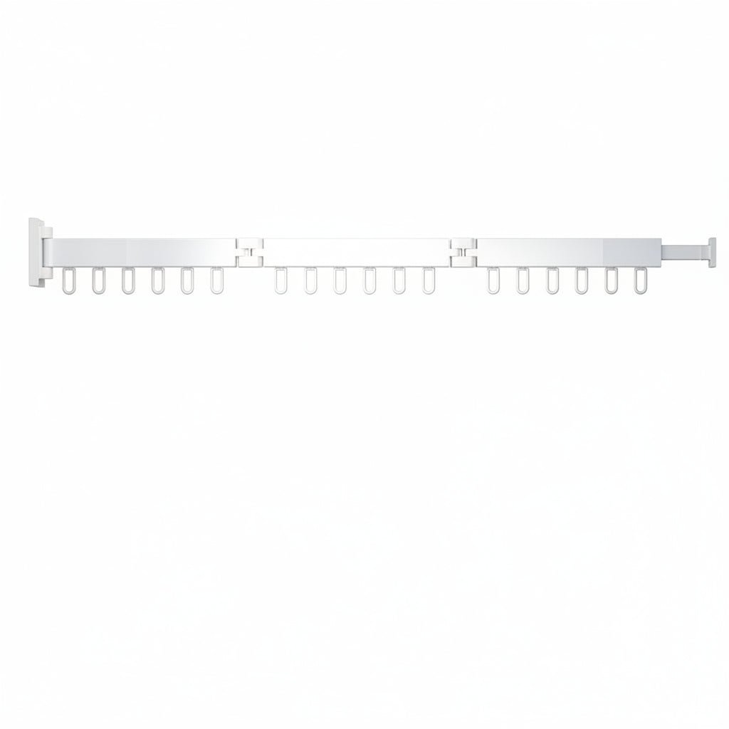 Space-Saving Retractable Clothes Dryer - Wall-Mounted Folding Hanger 8