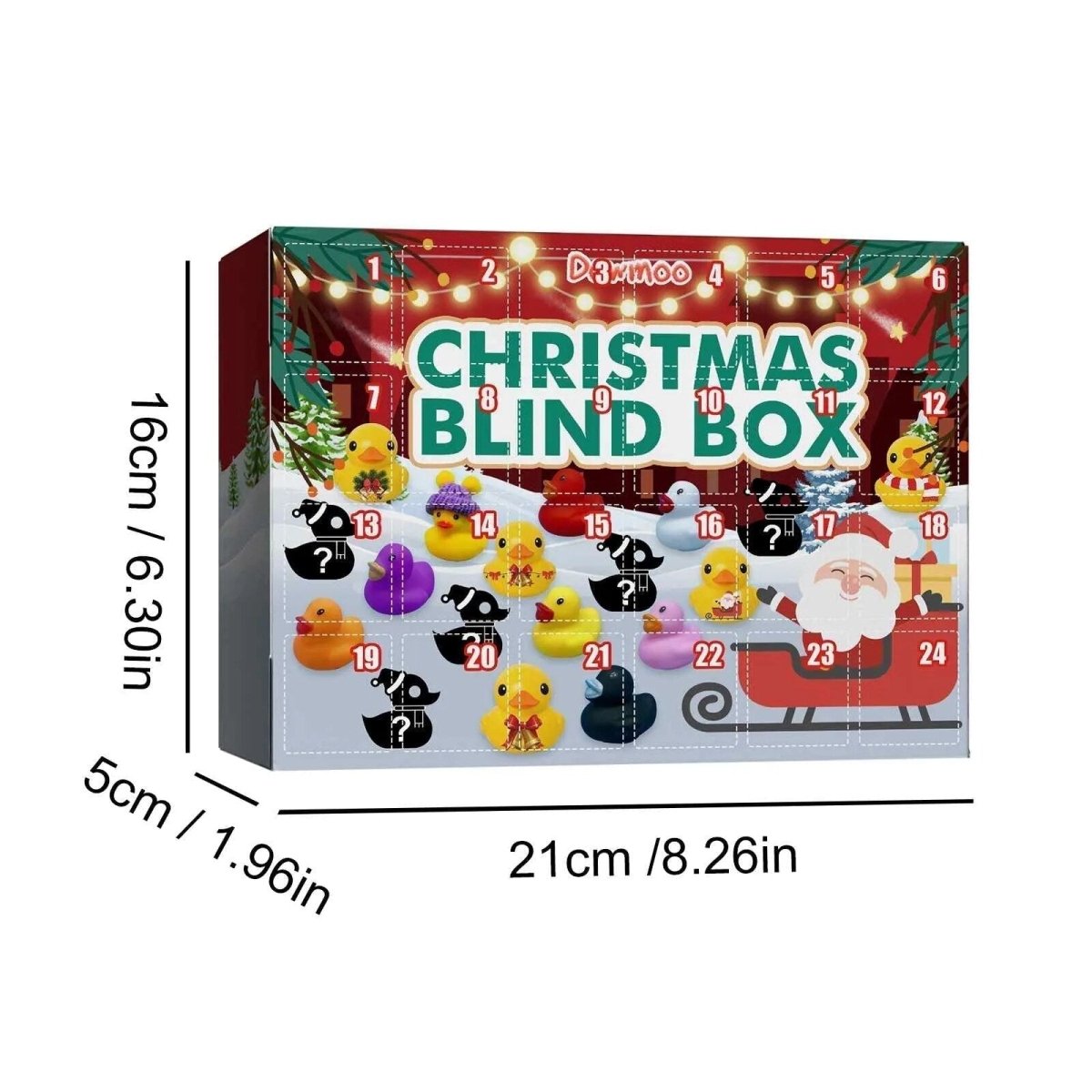 Splashmas Surprise - 2024 Christmas Rubber Duck Advent Calendar with 24 Festive Bath Ducks 5