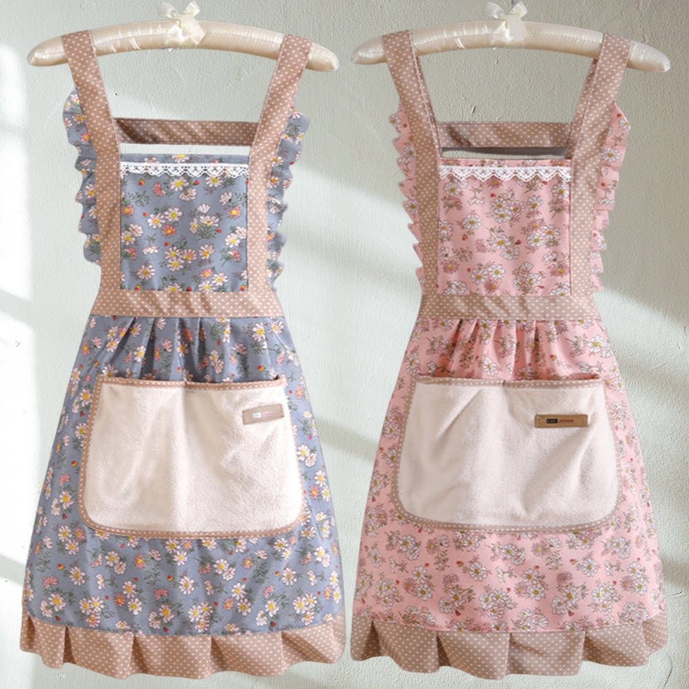 StainShield – Elegant Floral Apron with Full Coverage SEO Title 4