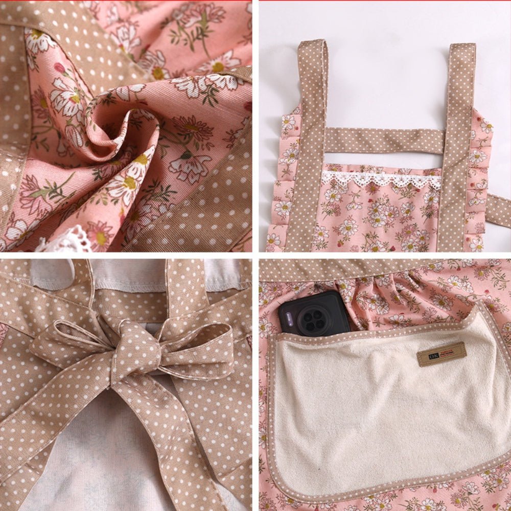 StainShield – Elegant Floral Apron with Full Coverage SEO Title 8