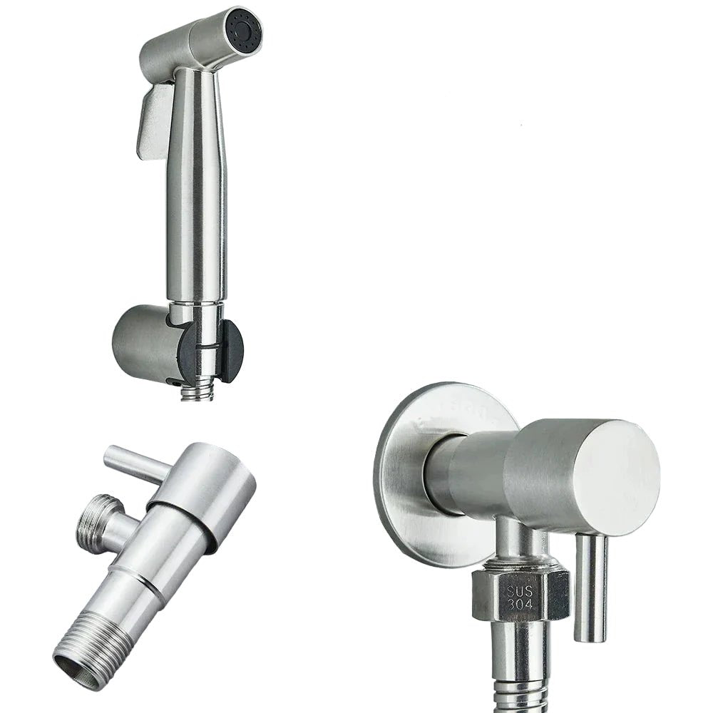 Stainless Steel Bidet Sprayer – Wall-Mounted Cold Water Shower for Effective Cleansing 2