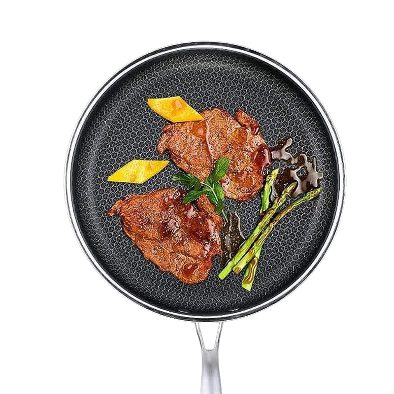 Stainless Steel Non-Stick Frying Pan for Effortless Cooking and Easy Food Release 7