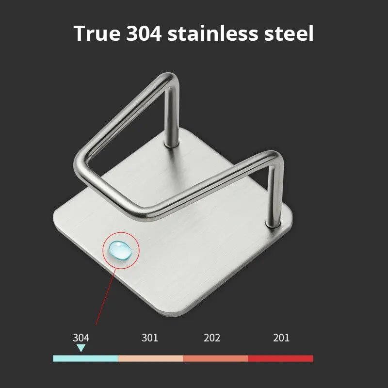 Stainless Steel Sink Sponge Rack - Space-Saving Kitchen Organizer for Sponges 4