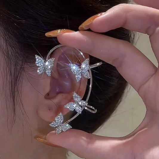 Stylish Adjustable Clip On Earrings with Cubic Zirconia for Every Occasion 0