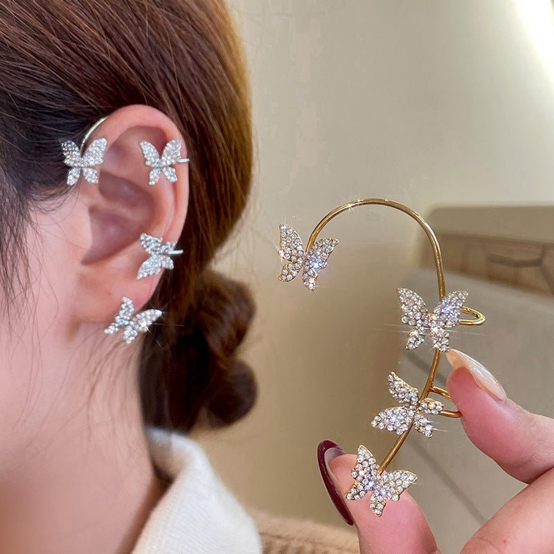 Stylish Adjustable Clip On Earrings with Cubic Zirconia for Every Occasion 1
