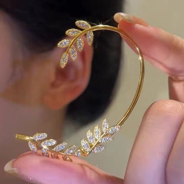 Stylish Adjustable Clip On Earrings with Cubic Zirconia for Every Occasion 2