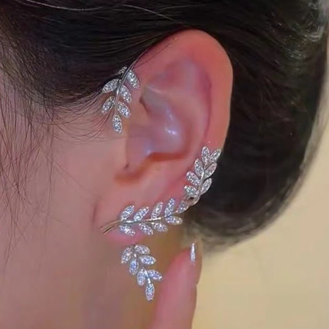 Stylish Adjustable Clip On Earrings with Cubic Zirconia for Every Occasion 3