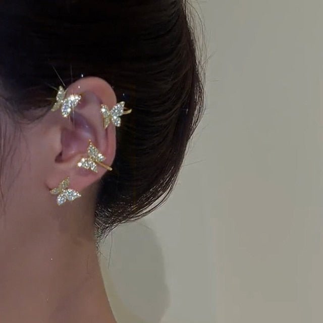 Stylish Adjustable Clip On Earrings with Cubic Zirconia for Every Occasion 6