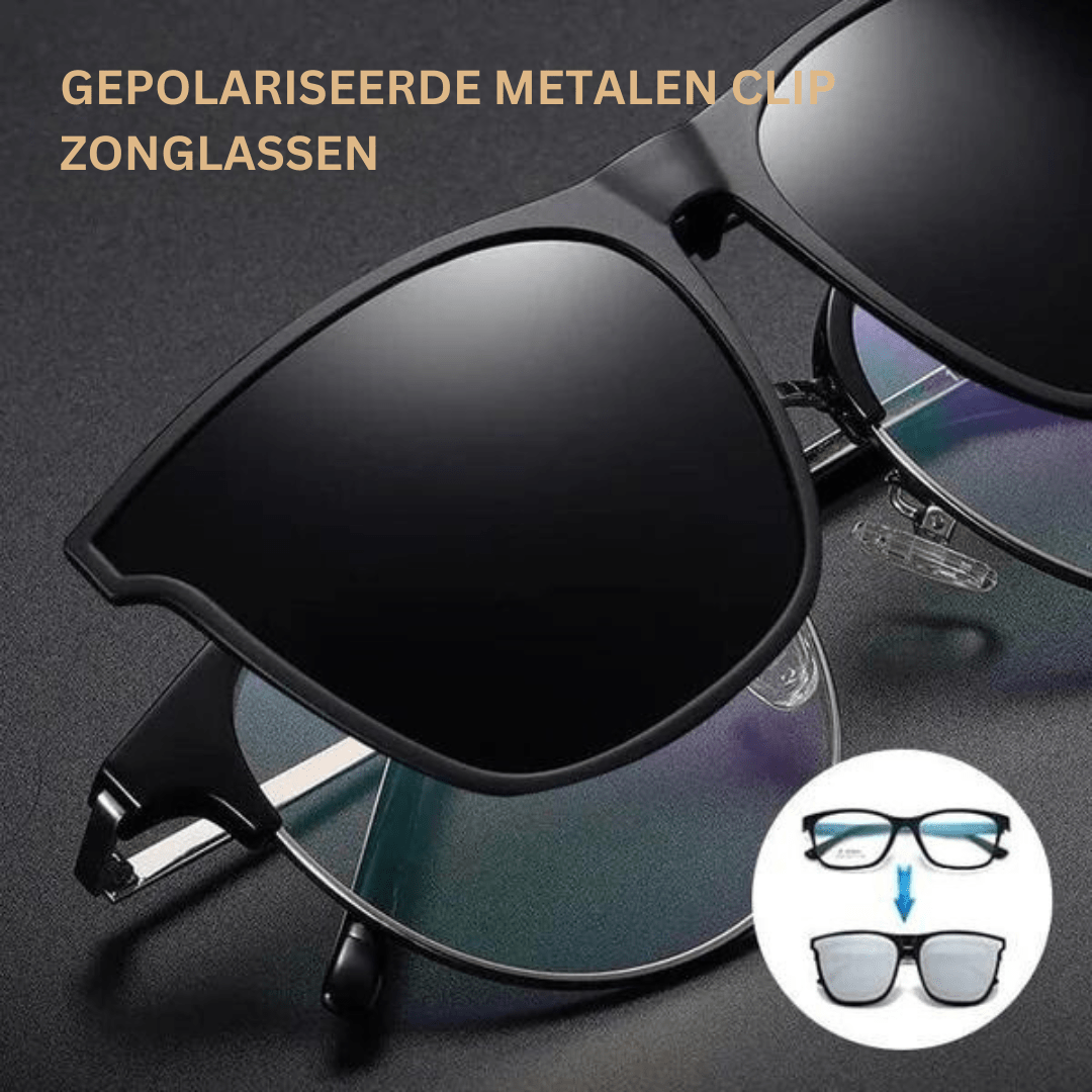 SunGuard Clip-On Polarized Sunglasses - UV400 Eye Protection & Anti-Glare 1