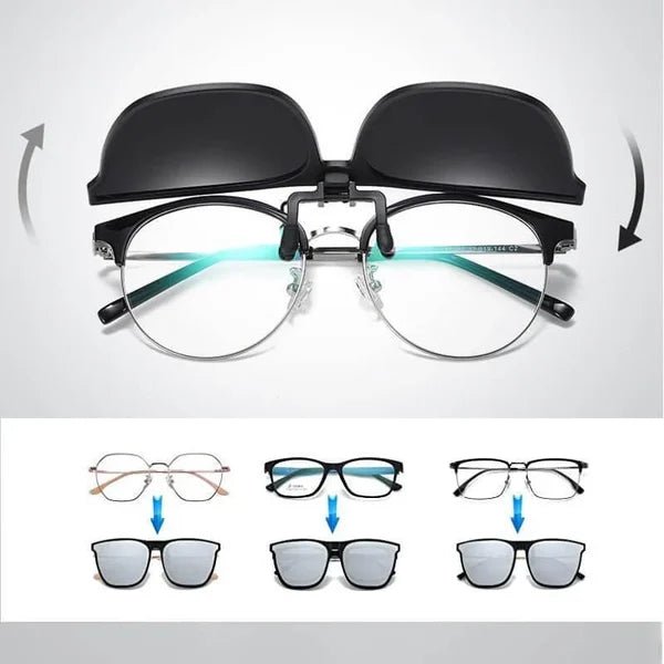 SunGuard Clip-On Polarized Sunglasses - UV400 Eye Protection & Anti-Glare 7