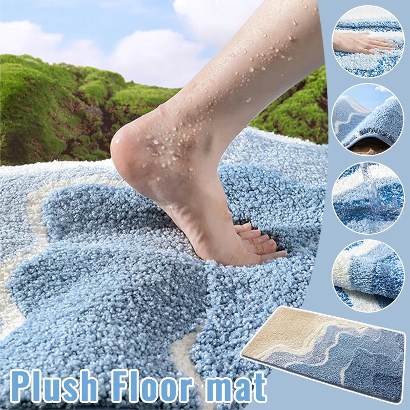 TERRALUX – Organic Plush Rug with Ultra-Soft Microfiber & Non-Slip Base 1
