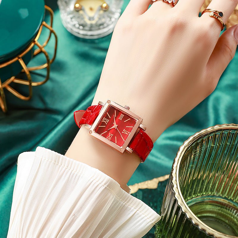 TERRATIME – Square Watch with Bamboo Pattern & Thin Profile 3