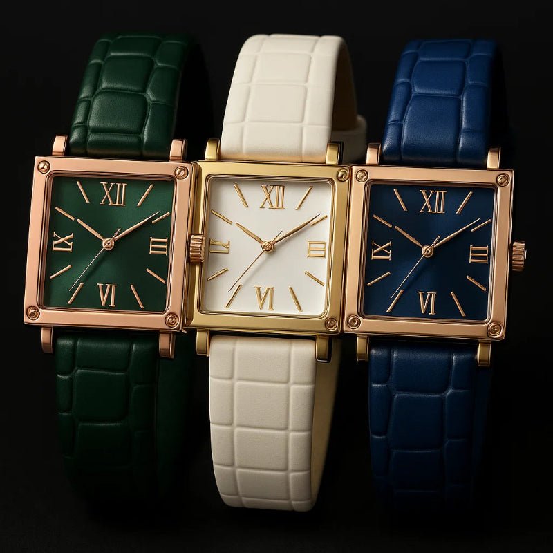 TERRATIME – Square Watch with Bamboo Pattern & Thin Profile 5
