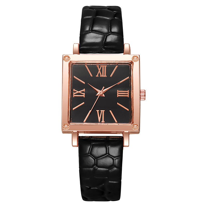 TERRATIME – Square Watch with Bamboo Pattern & Thin Profile 6