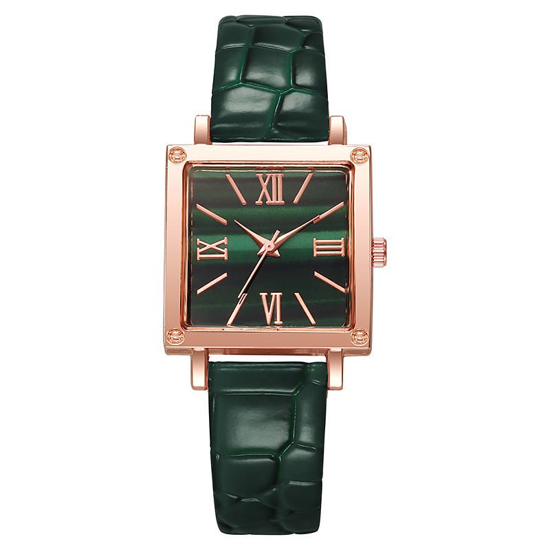 TERRATIME – Square Watch with Bamboo Pattern & Thin Profile 7