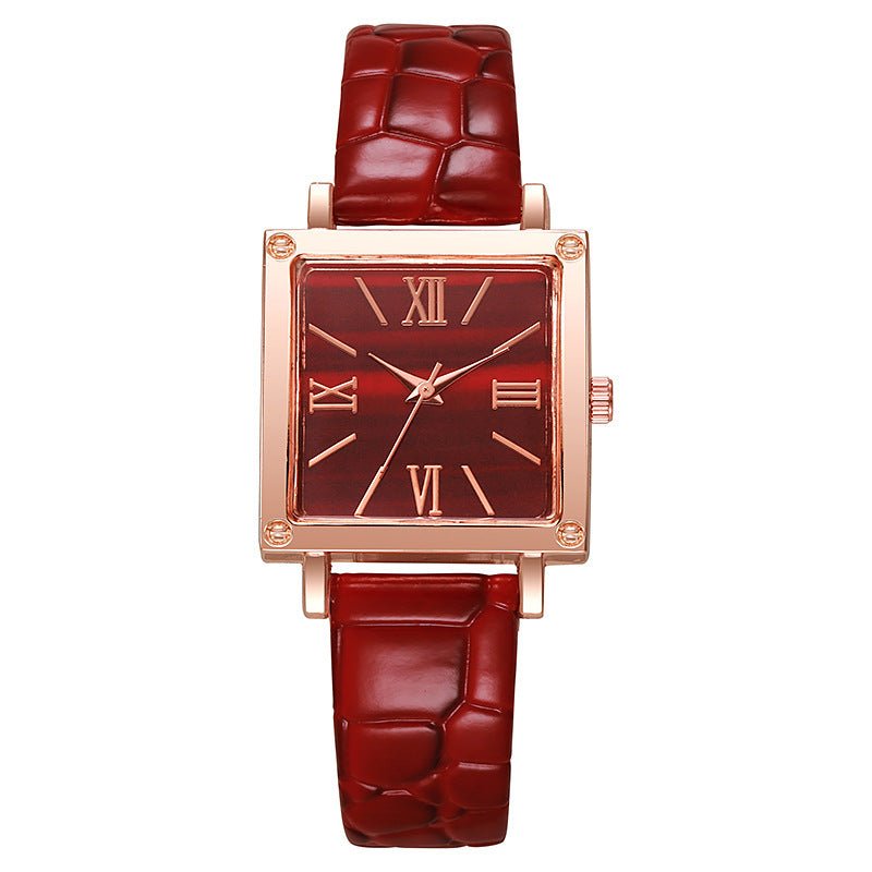 TERRATIME – Square Watch with Bamboo Pattern & Thin Profile 8