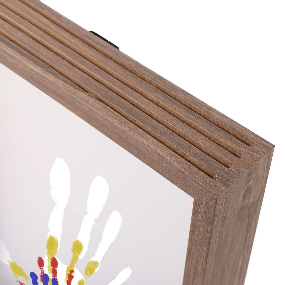 Tiny Hands Keepsake Frame | Capture Baby Handprints & Footprints | Safe Clay Memory Frame | Montessori Nursery Décor 6