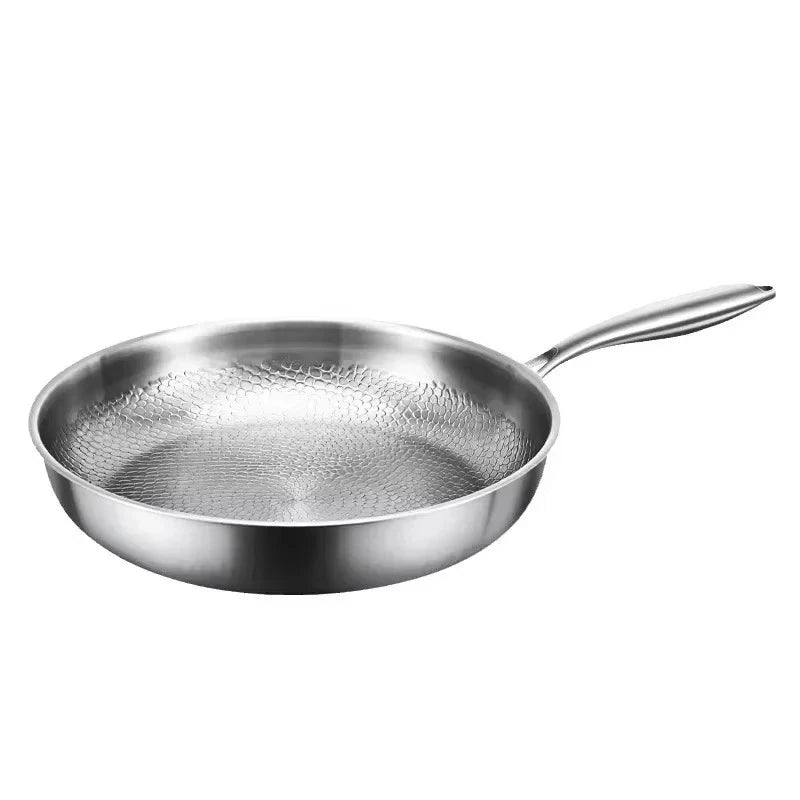 Titanium Hammered Non Stick Skillet - Induction Cooker Compatible Frying Pan 1