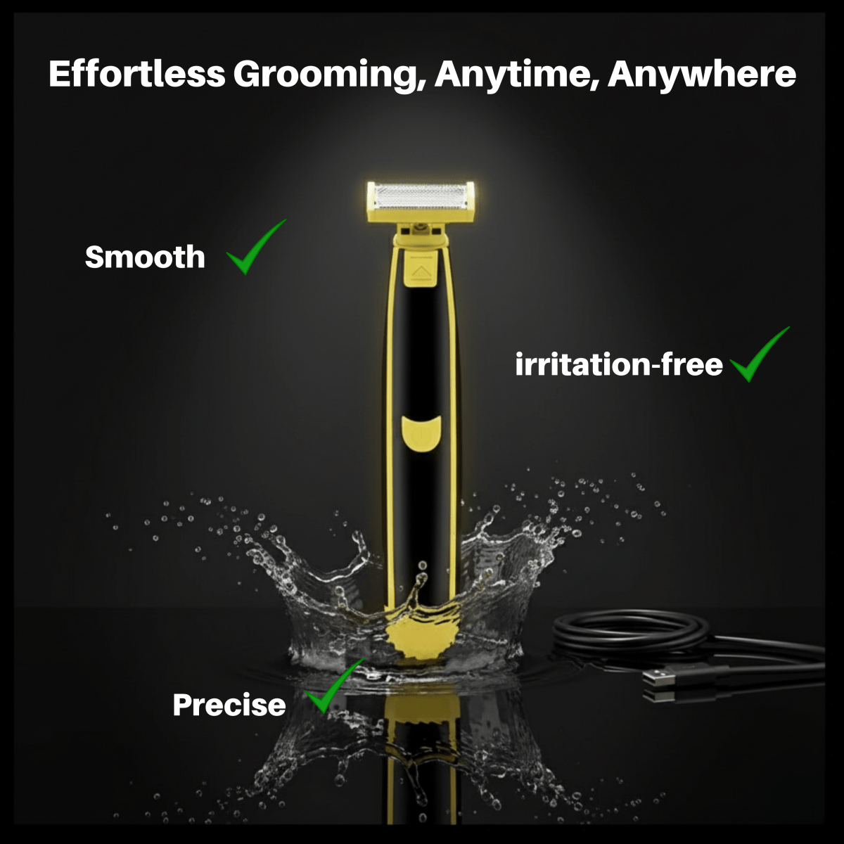 Trimvio – All-in-One Wet & Dry Body Shaver with Hypoallergenic Blade