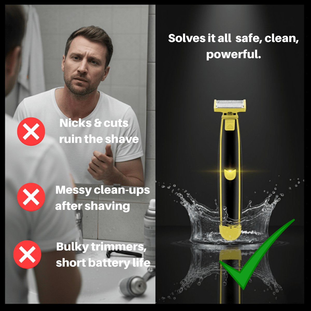 Trimvio – All-in-One Wet & Dry Body Shaver with Hypoallergenic Blade