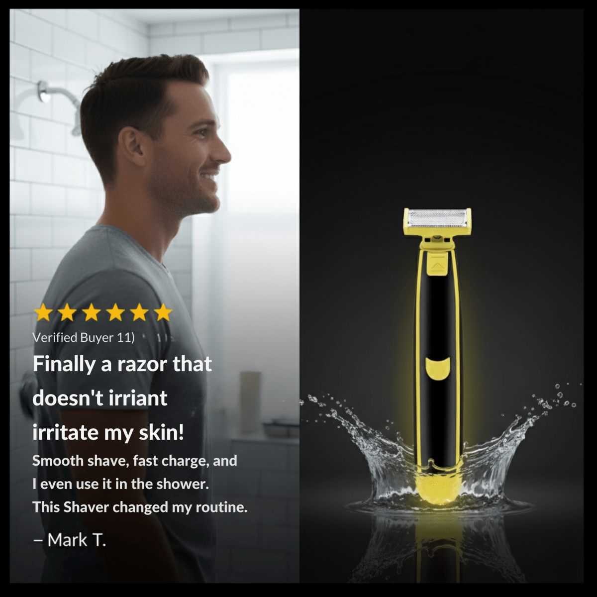 Trimvio – All-in-One Wet & Dry Body Shaver with Hypoallergenic Blade