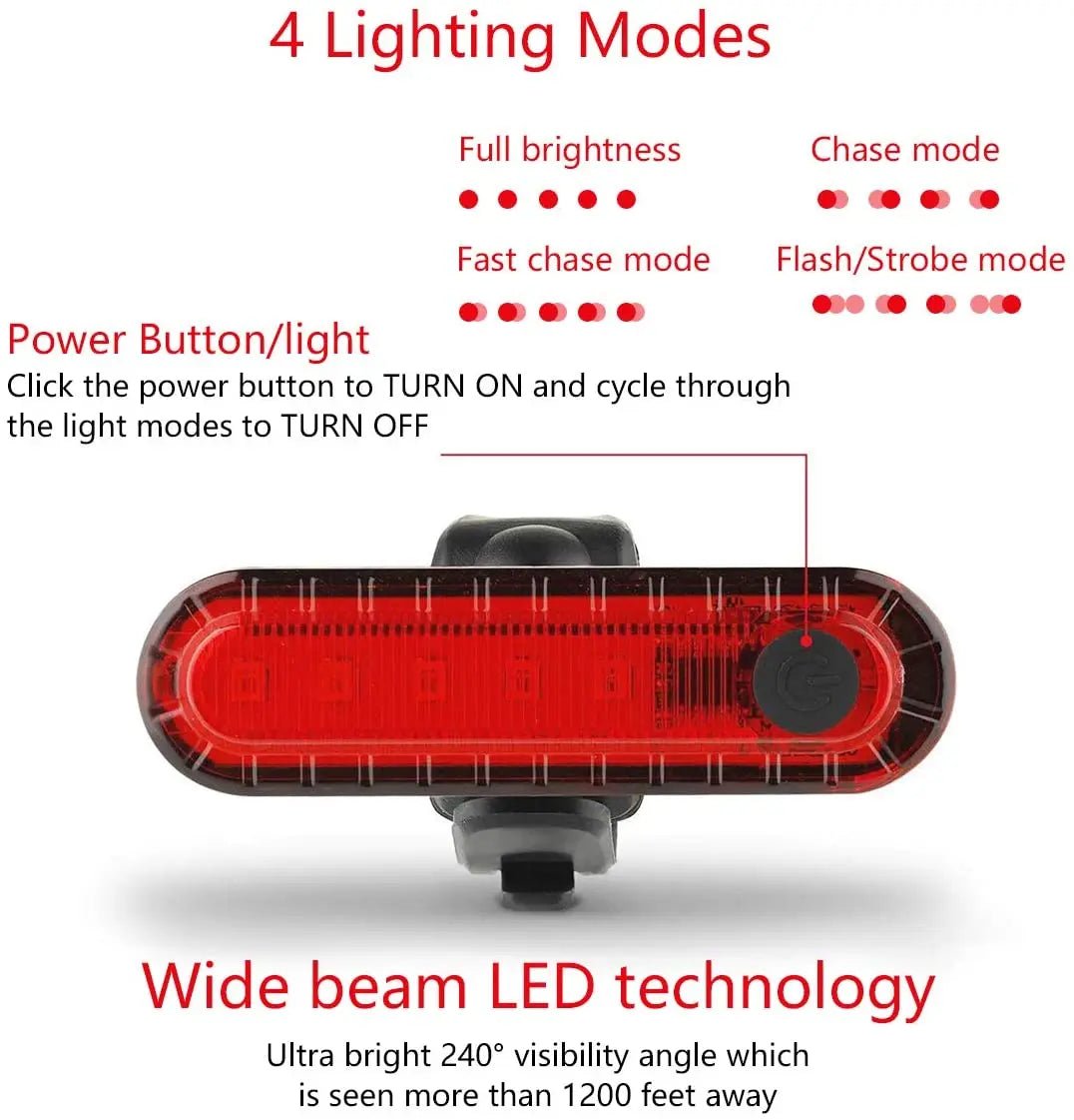 SafeRide USB – Rechargeable Bicycle Rear Light for Maximum Visibility