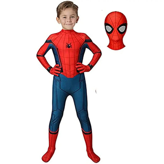 Ultimate Spider-Man Costume | Kids & Adults Cosplay Suit | Stretch Fabric | Halloween Superhero Outfit 0