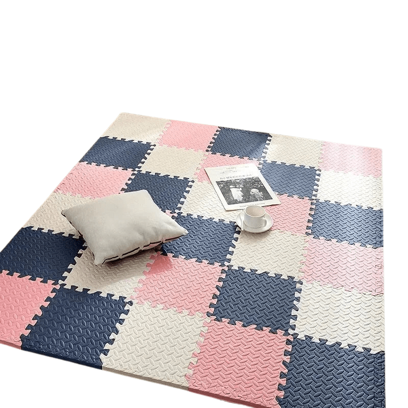 KIDDOREST – Baby Play Mat with 12 Interlocking Pieces and Shock-Absorbing Padding