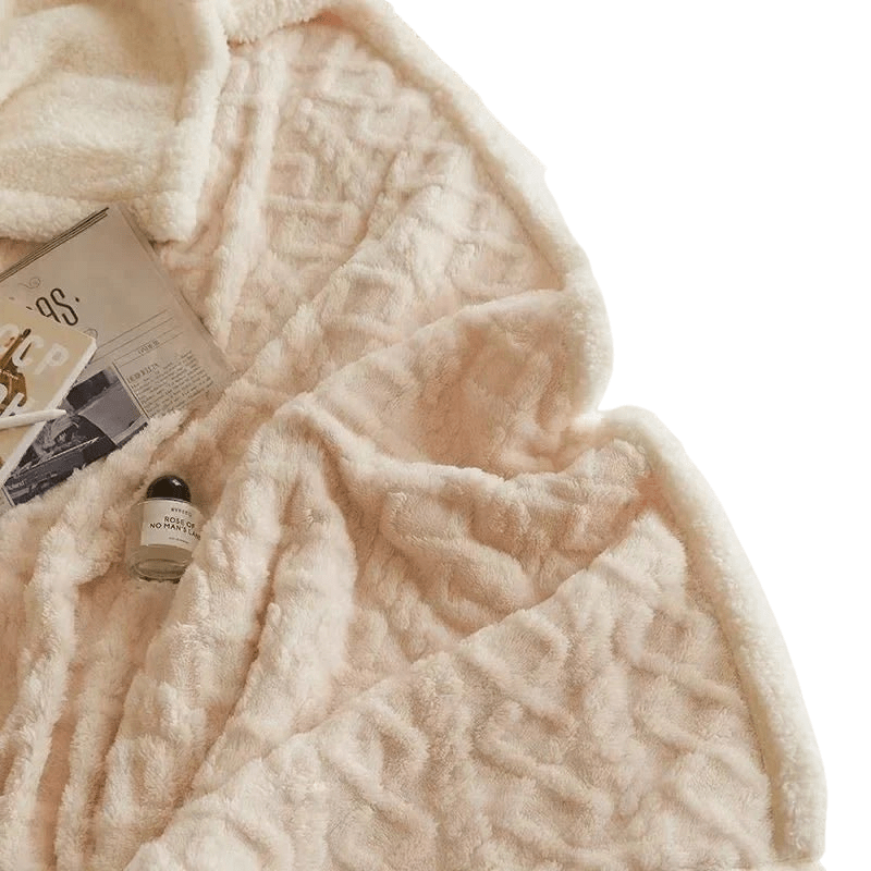 NORDICLOFT – Thick Lambswool Blanket for Winter Comfort